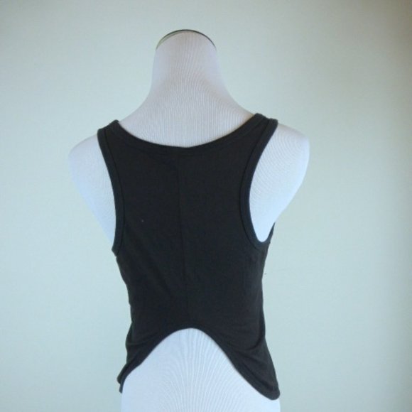 DIESEL black cotton.gold embroidered tank top L - Picture 4 of 4